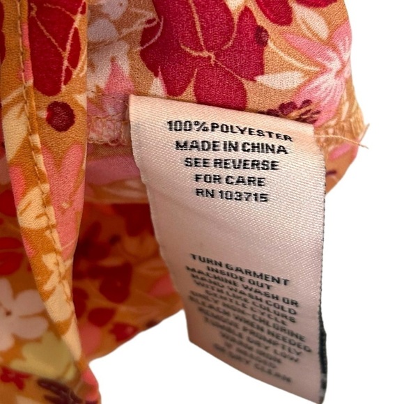 Nanette Lepore Floral Elbow Length Puff Sleeve Blouse - Picture 7 of 9